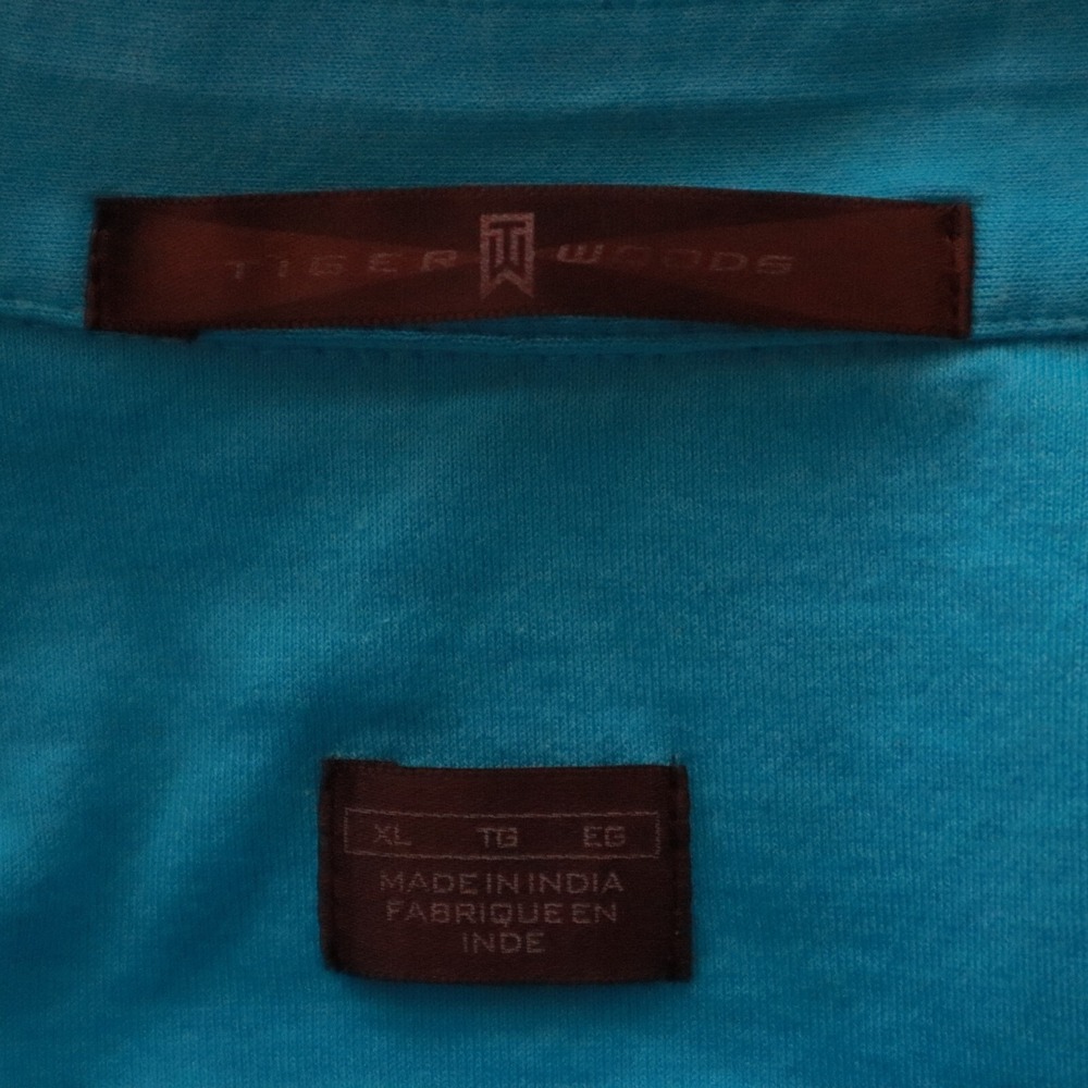 Nike Tiger Woods Polo Shirt Mens XL Golf Casual Knit Cotton Striped Short Sleeve - Picture 6 of 7